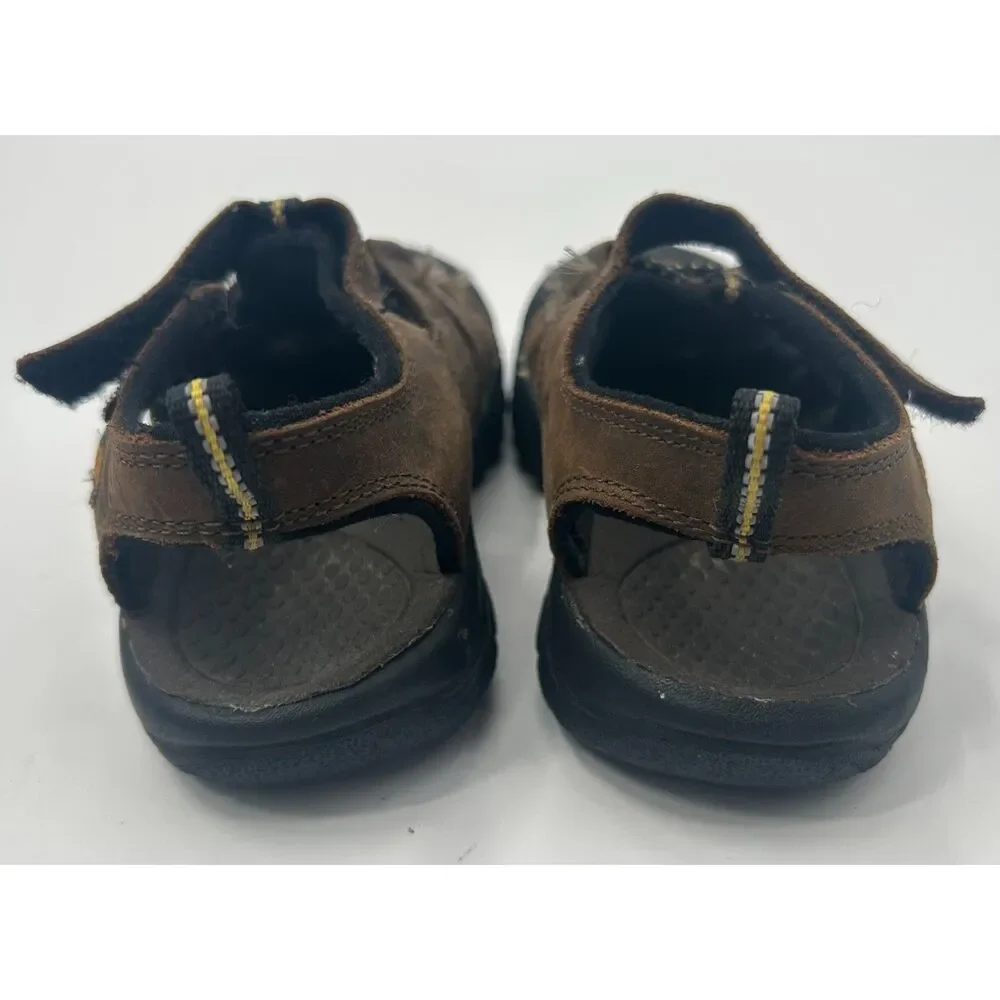 KEEN Newport H2 Sandals Kids Toddler Size 10 Brown Leather Waterproof Shoes